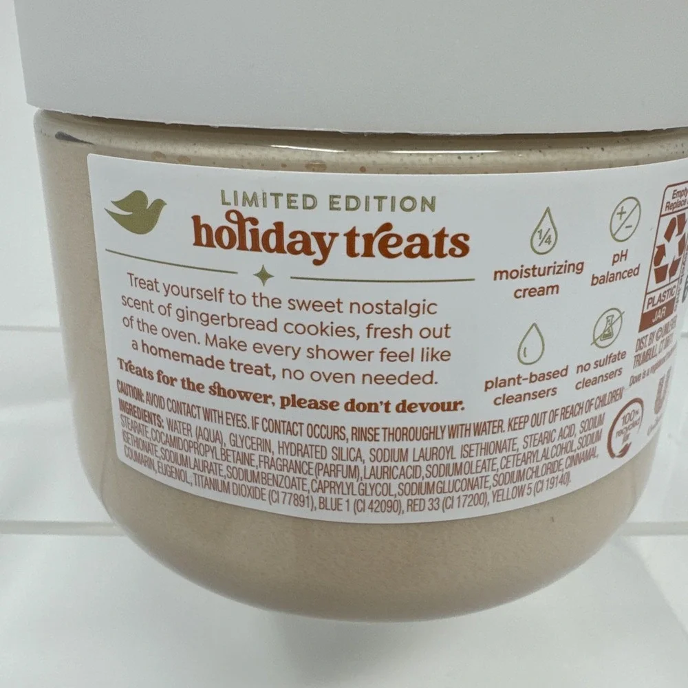4X Dove Gingerbread Delight Body Scrub Limited Edition Christmas , 15 Oz Ea.‎